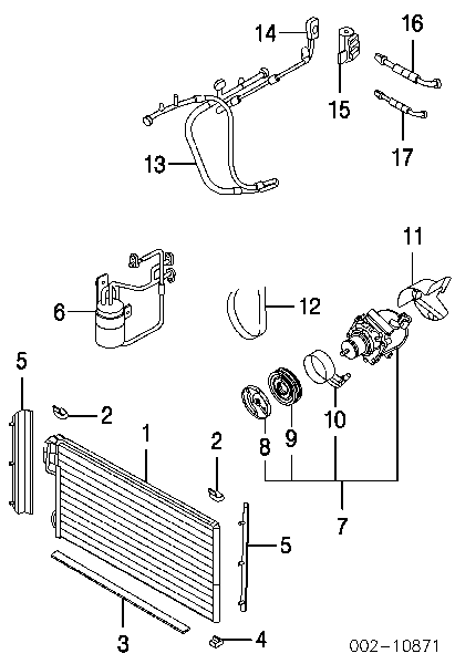 Муфта (магнитная катушка) компрессора кондиционера FORD 2L1Z19D798AA