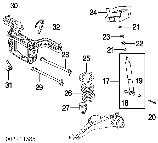 Амортизатор задний YL8Z18125AA Ford