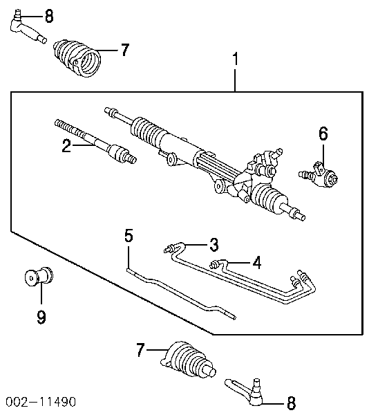 Рулевая тяга XW4Z3A131DA Ford