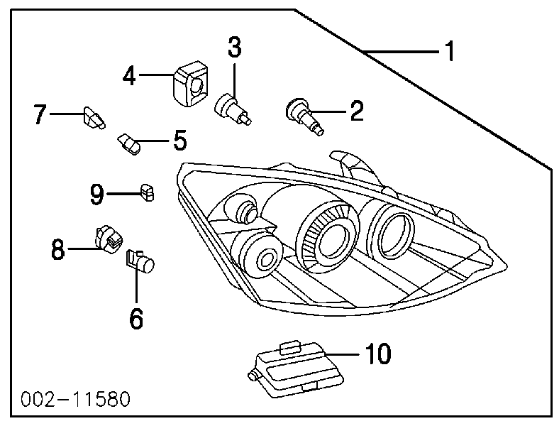 2M5Z13C170AA Ford unidade de encendido (xénon)