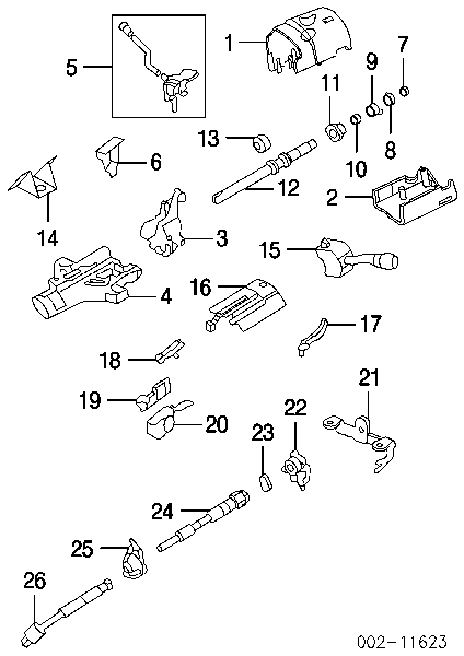 Переключатель подрулевой левый DS1372 Standard