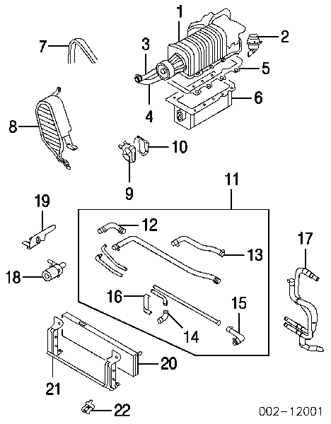 F8YZ8501AA Ford bomba de água (bomba de esfriamento, adicional elétrica)