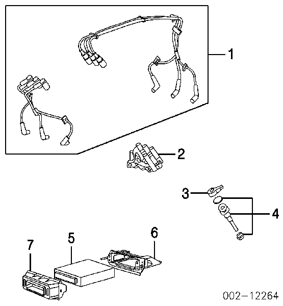 Катушка зажигания 1F2Z12029AC Ford