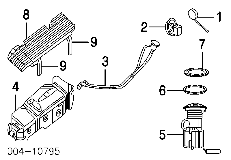 52102464AC Chrysler tampa (tampão do tanque de combustível)