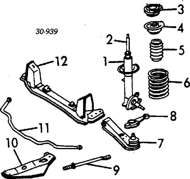Amortecedor dianteiro para Nissan Silvia (S12)