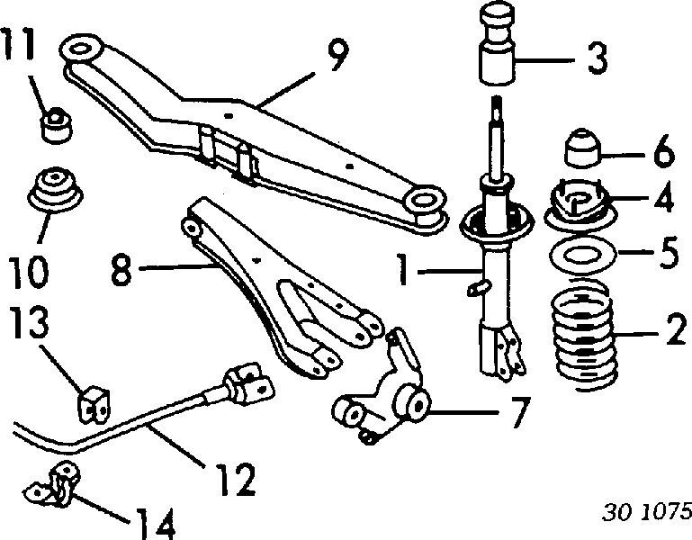 Задний тормозной шланг 4621479913 Nissan