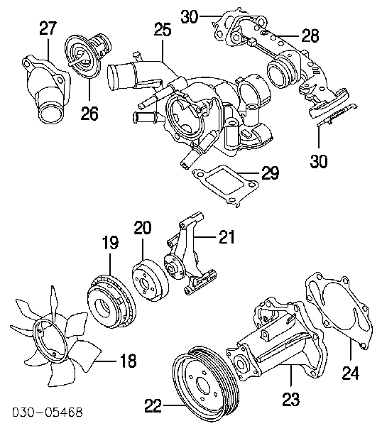 Ventilador (roda de aletas) do radiador de esfriamento para Nissan Armada 