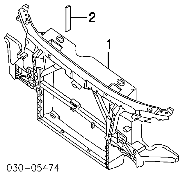 Suporte do radiador montado (painel de montagem de fixação das luzes) para Nissan Armada 