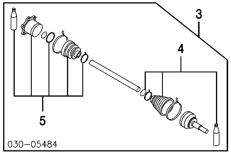 Пыльник шарнира угловых скоростей внутренний передний Инфинити Кю Икс 56 JA60 (Infiniti QX56)