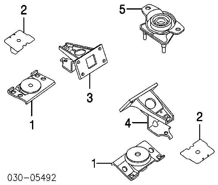Coxim (suporte) traseiro de motor para Nissan Pathfinder (R51)