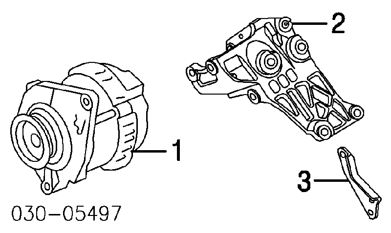 Генератор 231008S100R Nissan