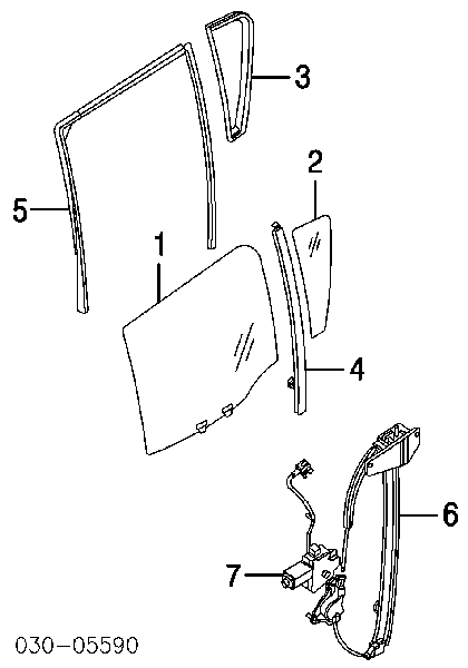 Механизм стеклоподъемника двери задней правой на Infiniti QX56 JA60