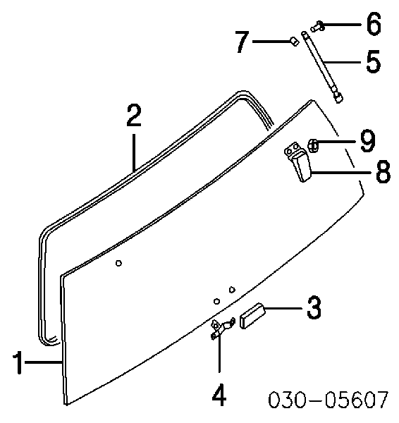 Punho de acionamento de vidro da porta traseira para Infiniti QX56 (JA60)