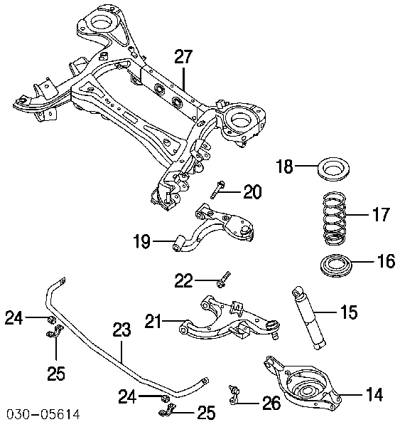 2-12-536 Vtulka проставка (резиновое кольцо пружины задней верхняя)