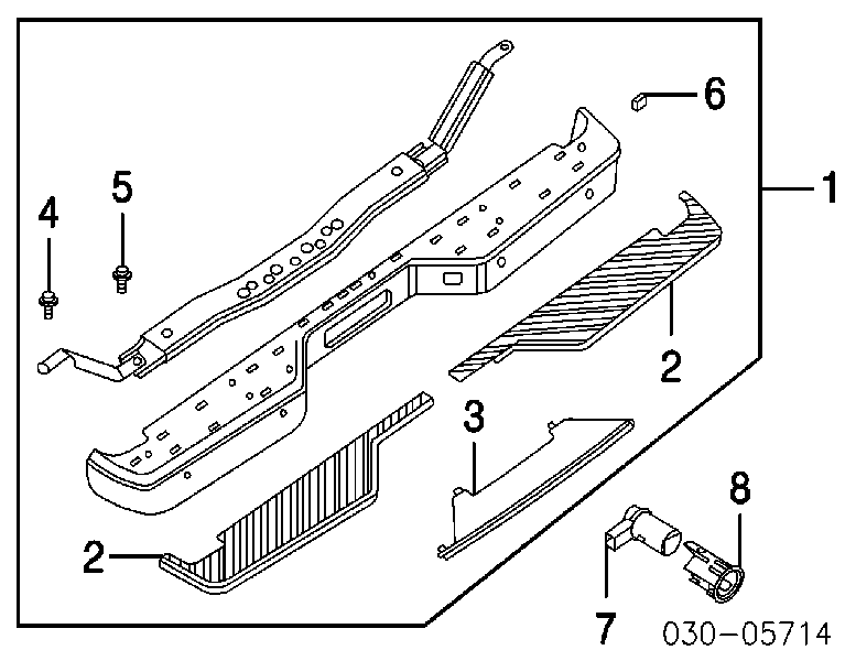 Датчик сигнализации парковки (парктроник) задний 259947S200 Nissan