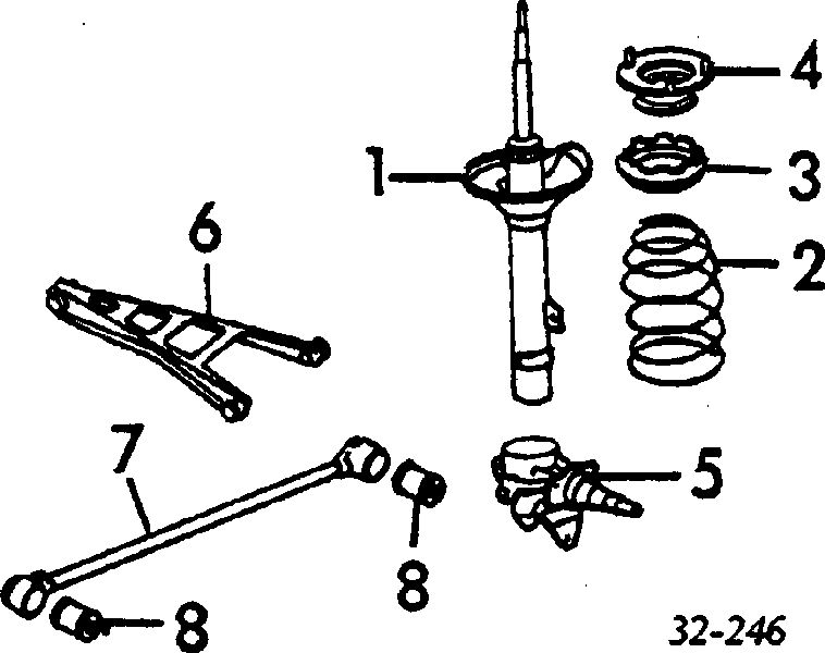  Задняя пружина Honda Prelude 2