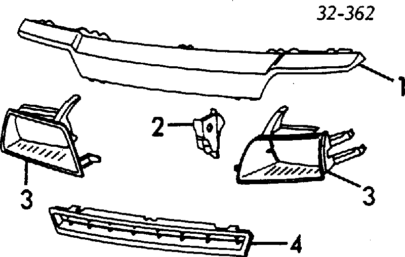 Решетка радиатора на Honda Civic 3 (Хонда Сивик)