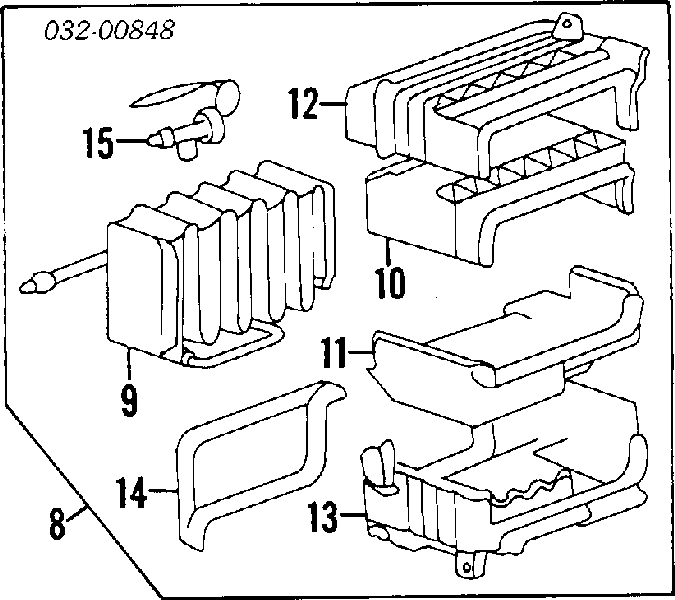 Испаритель кондиционера 80210SE0A11 Honda