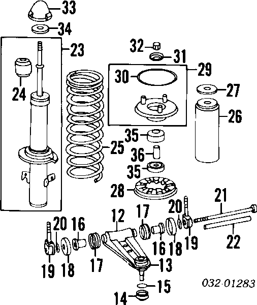 Сайлентблок переднего верхнего рычага 51458SB0004 Honda