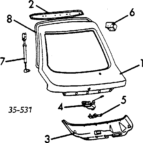 Limpa-pára-brisas do pára-brisas de passageiro para Citroen C15 (VD)