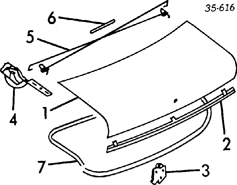 Крышка багажника на Mazda 323 III 