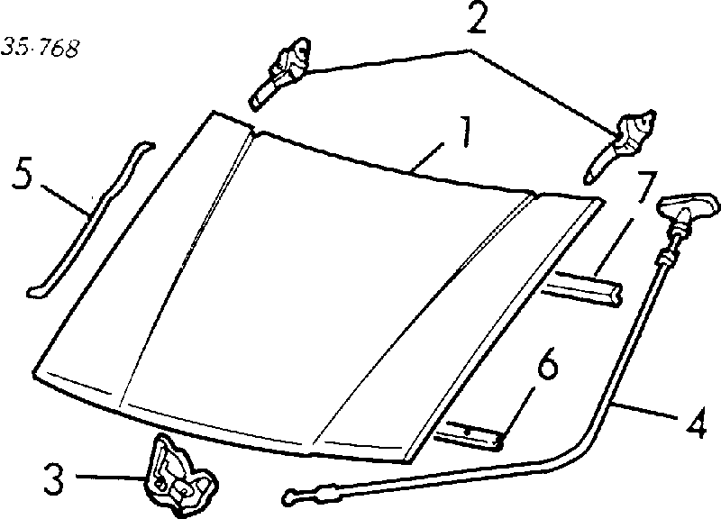 Капот на Mazda 323 3 (Мазда 323)