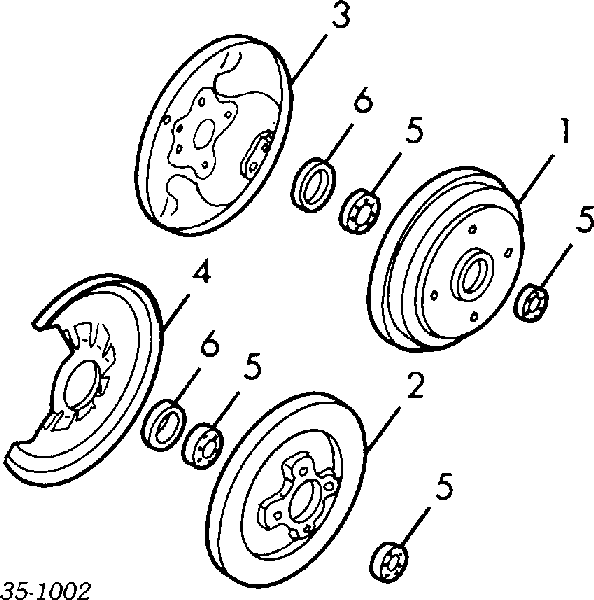 Задние тормозные диски Мазда 323 3 (Mazda 323)