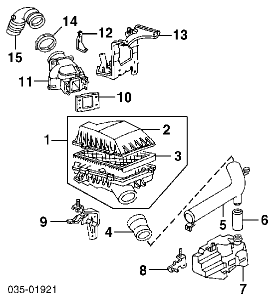 FO2Z9601A Ford filtro de ar