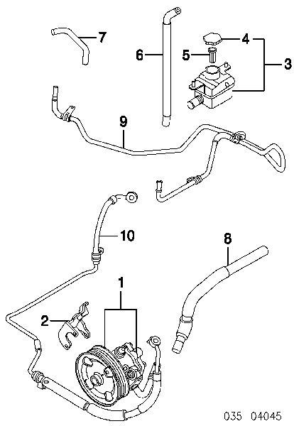 Насос ГУР GK2C32650A Mazda