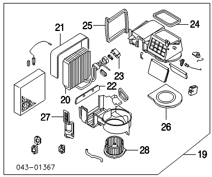 Вентилятор печки 72223AE000 Subaru