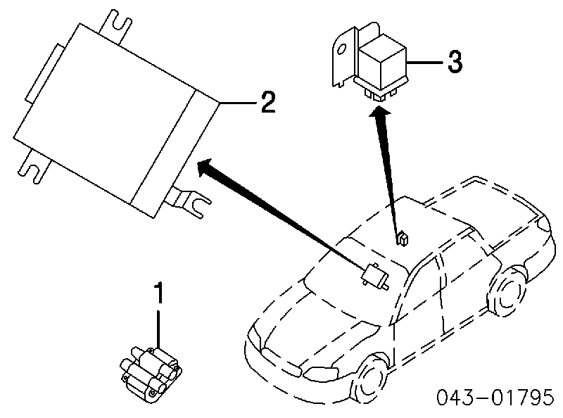 22433AA41B Subaru bobina de ignição