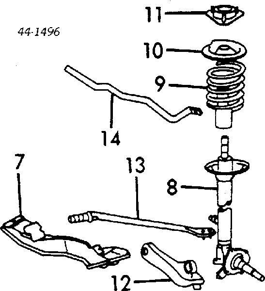 4806929095 Toyota braço oscilante inferior esquerdo de suspensão dianteira