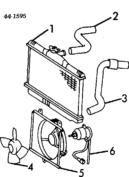 Radiador de esfriamento de motor 1640074060 Toyota