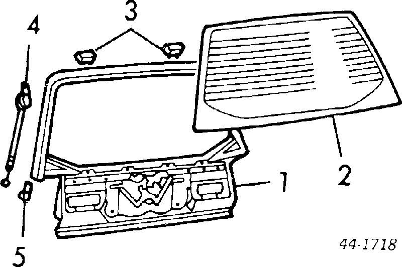 Amortecedor de tampa de porta-malas (de 3ª/5ª porta traseira) para Toyota Camry (V2)