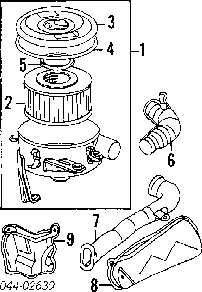 1780154030 Toyota filtro de ar