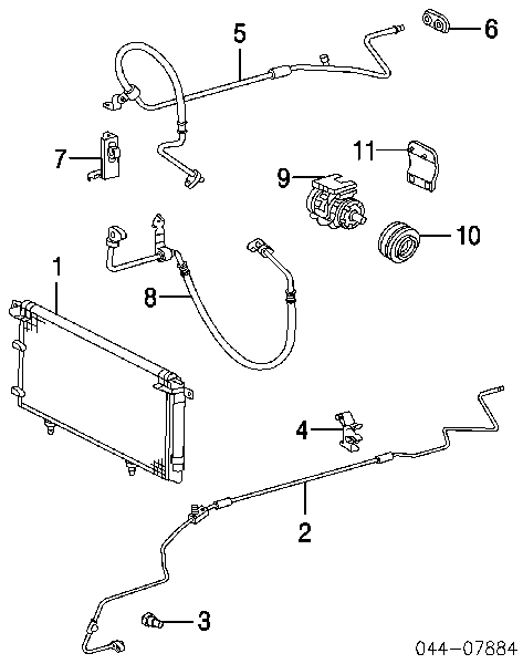 8841006100 Toyota acoplamento (bobina magnética do compressor de aparelho de ar condicionado)