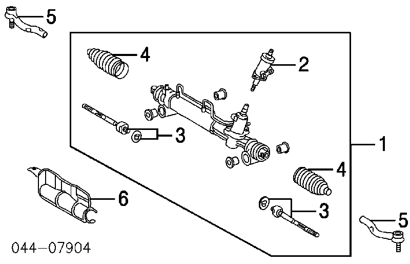 Cremalheira da direção R24292RB Motorherz