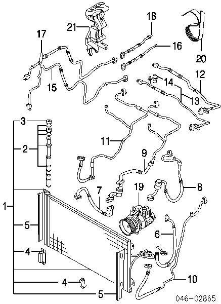 Tanque de recepção do secador de aparelho de ar condicionado para Porsche Cayenne (955)