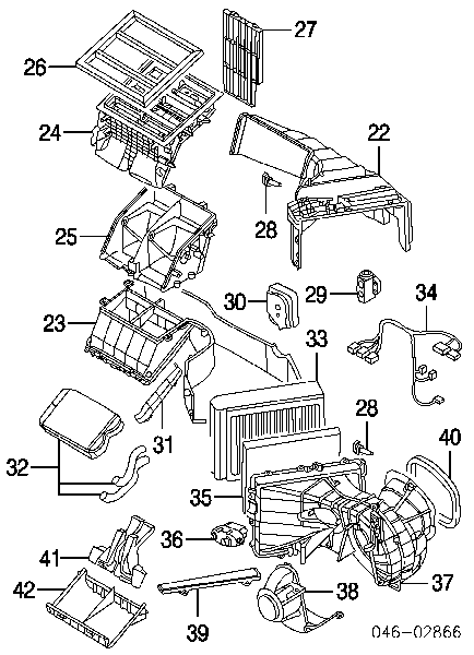 Motor de ventilador de forno (de aquecedor de salão) para Audi Q7 (4L)
