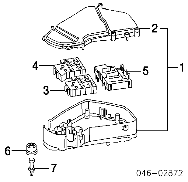 Подушка декоративной крышки мотора на Audi A6 4B, C5