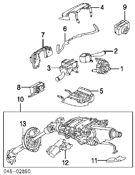 Anel AIRBAG de contato, cabo plano do volante para Audi A4 (8E2)