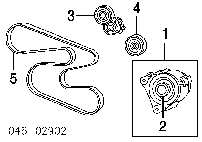 077903341G VAG rolo parasita da correia de transmissão