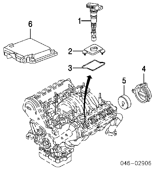 Bobina de ignição para Audi A6 (4F2)