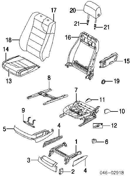 Блок кнопок механизма регулировки сиденья левый 7L6959765B VAG