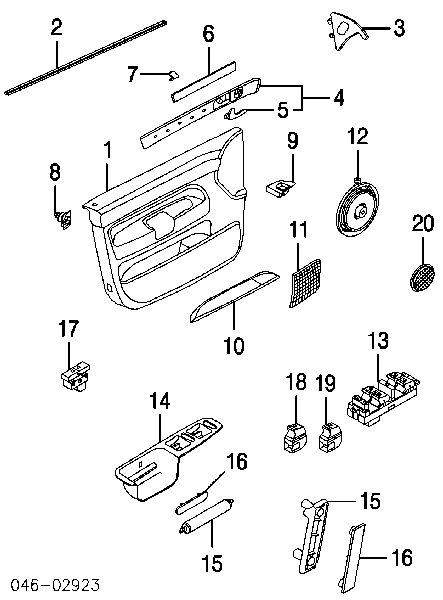 Botão traseiro de ativação de motor de acionamento de vidro para Volkswagen Touran (1T1, 1T2)