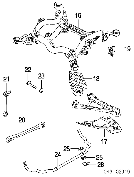 Bucha de estabilizador traseiro para Audi Q7 (4L)