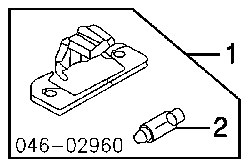 1J5943021A VAG lanterna da luz de fundo de matrícula traseira