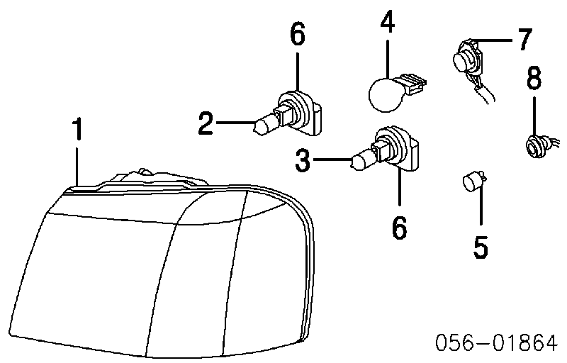 Лампочка поворота 8019993800 Isuzu