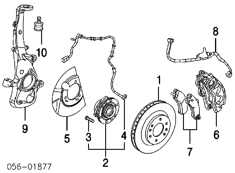 Передние тормозные колодки 8124977820 Isuzu