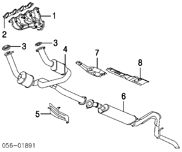 Прокладка глушителя 8150773620 Isuzu